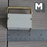 Unpainted Miniature Toolbox , Wooden Garden Toolbox , Garden Tool Box , Tool Caddy , Carry Caddy 2 inch long (wood) - F086