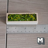 Miniature Planter Box with Yellow Flowers 1:12 Scale Window Box Faux Greenery for Dollhouse Garden 3-1/8 inch long - B089