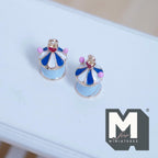 Miniature Circus Tent Ornaments Set of 2 , 1:12 Scale Dollhouse Christmas Tree Decor 11/16 inch tall (metal) - G060
