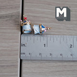 Miniature Circus Tent Ornaments Set of 2 , 1:12 Scale Dollhouse Christmas Tree Decor 11/16 inch tall (metal) - G060