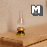 Miniature Kerosene Lamp 1:12 Scale Dollhouse Table Paraffin Lamp Coal Oil Lamp 1 inch tall (resin) (non working) - C086