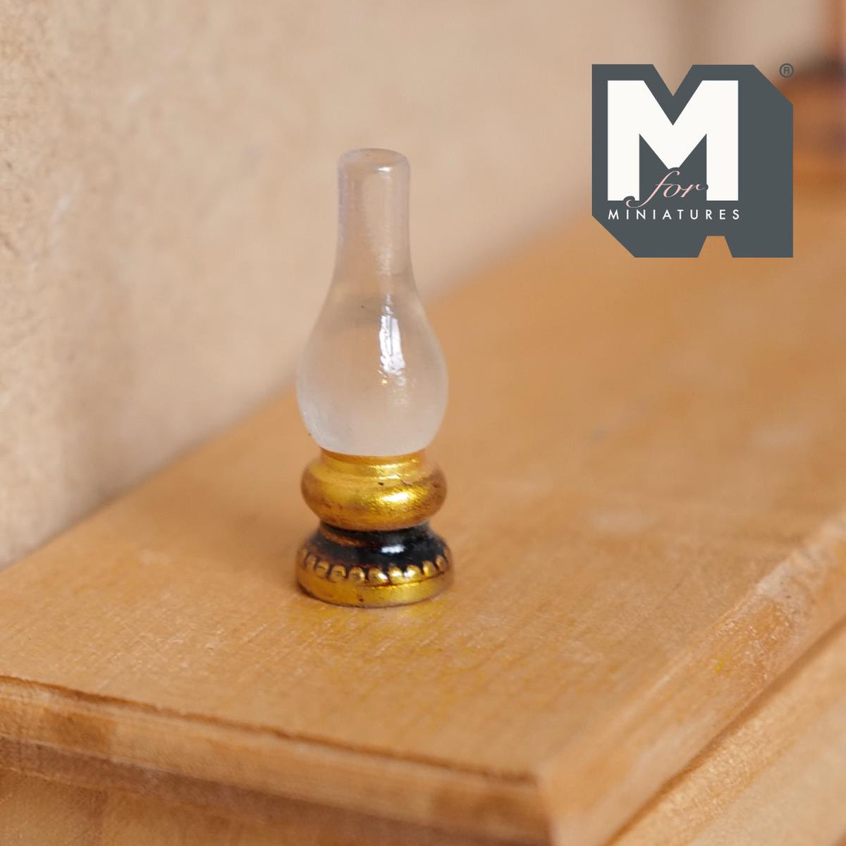 Miniature Kerosene Lamp 1:12 Scale Dollhouse Table Paraffin Lamp Coal Oil Lamp 1 inch tall (resin) (non working) - C086