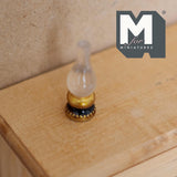 Miniature Kerosene Lamp 1:12 Scale Dollhouse Table Paraffin Lamp Coal Oil Lamp 1 inch tall (resin) (non working) - C086