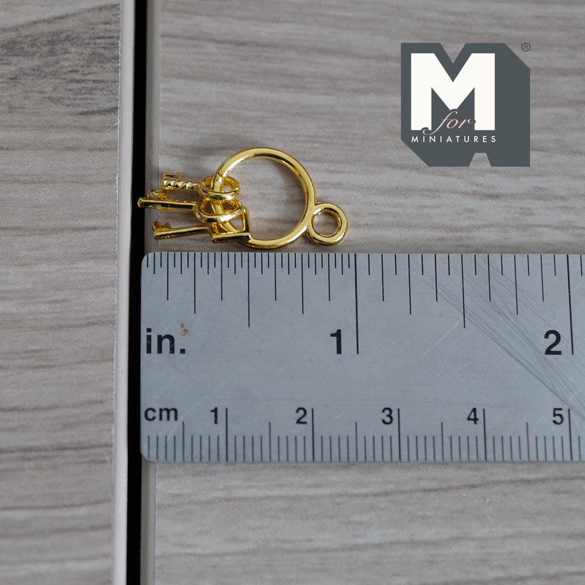 Miniature Key Ring Metal Keys 1:12 Scale Dollhouse Entryway Accessories Keys (gold) - F059
