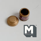 Miniature Coffee Tin 1:12 Scale Dollhouse Kitchen Accessories Coffee Powder Round Tin with Lid 7/16 inch tall (metal) (style b) - H024