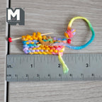 Miniature Knitting Rainbow Yarn and Needles 1:12 Scale Working Yarn and Wood Needles - C042