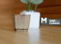 Miniature Weathered Hexagon Planter Pot 1:12 Scale Dollhouse Garden Large Size Geometric Tree Planter 1-1/4 inch tall (brown) - B074
