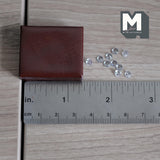 Miniature Jewelry Box with Faux Diamonds 1:12 Scale Dollhouse Decor 1-7/16 inch wide (brown) -
