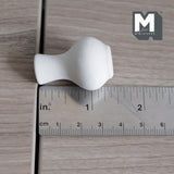 Miniature Ceramic Tall Flower Vase 1:12 Scale Dollhouse Supplies White Vase 1-7/16 inch tall -