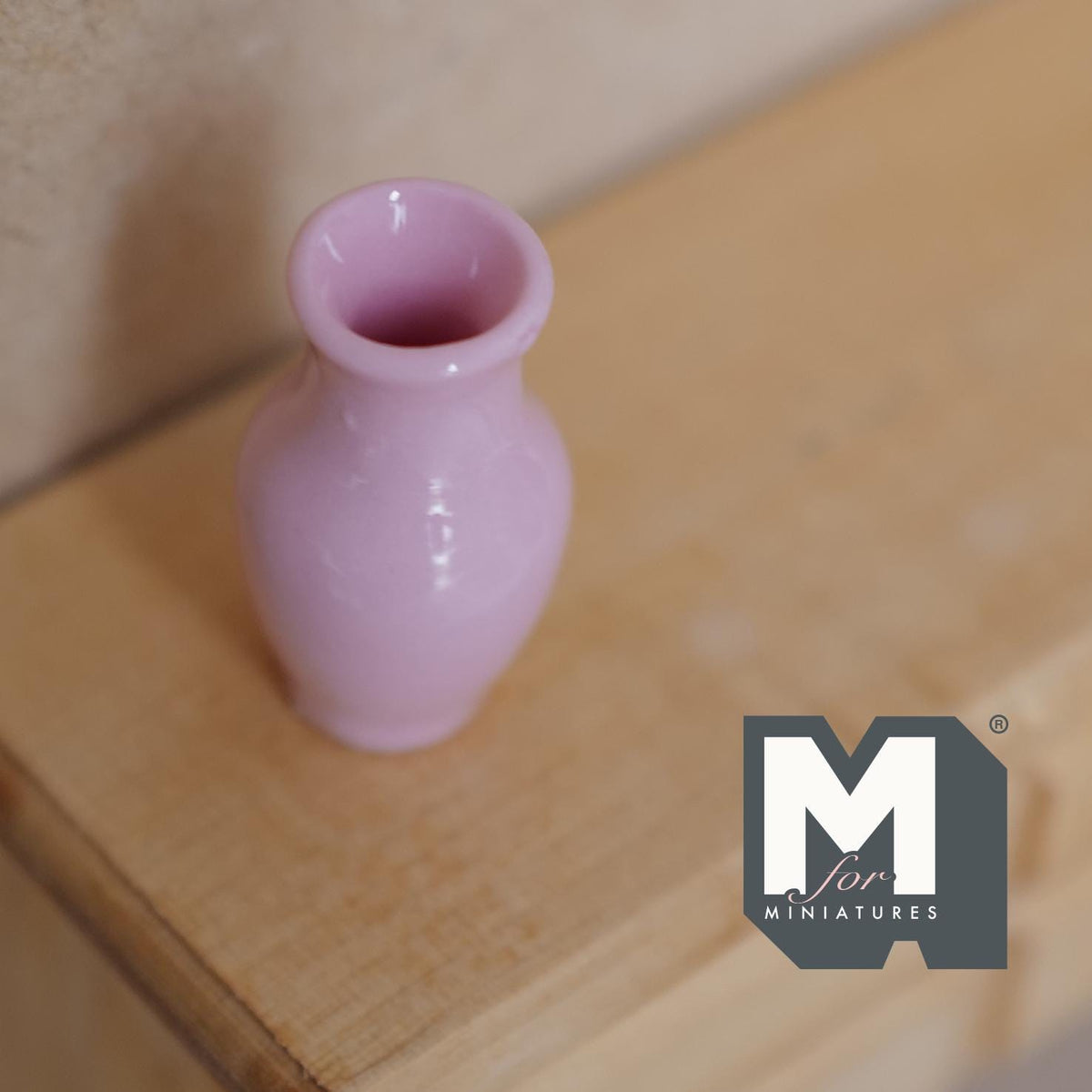 Miniature Ceramic Vase 1:12 Scale Fairy Garden Flower Vase 1-1/4 inch tall -