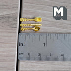 Dollhouse Metal Flatware 1:12 Scale Miniature Tableware Cutlery Set of 12 (gold) - F074