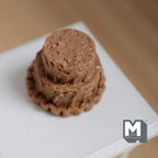 Miniature Unfinished Cake 1:12 Scale Mid Prep Cake Dollhouse Dessert Crumb Coat Cake 15/16 inch tall (brown) (resin) -