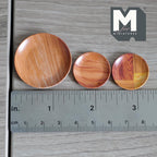 Dollhouse Faux Wood Plates 1:12 Scale Miniature Decorative Dishes 3 Piece Set (plastic) - B048