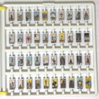 Miniature Tarot Cards 80 Pieces 1:12 Scale Dollhouse Decorative Cards 80 Cards Set 3/8 inch long - B048
