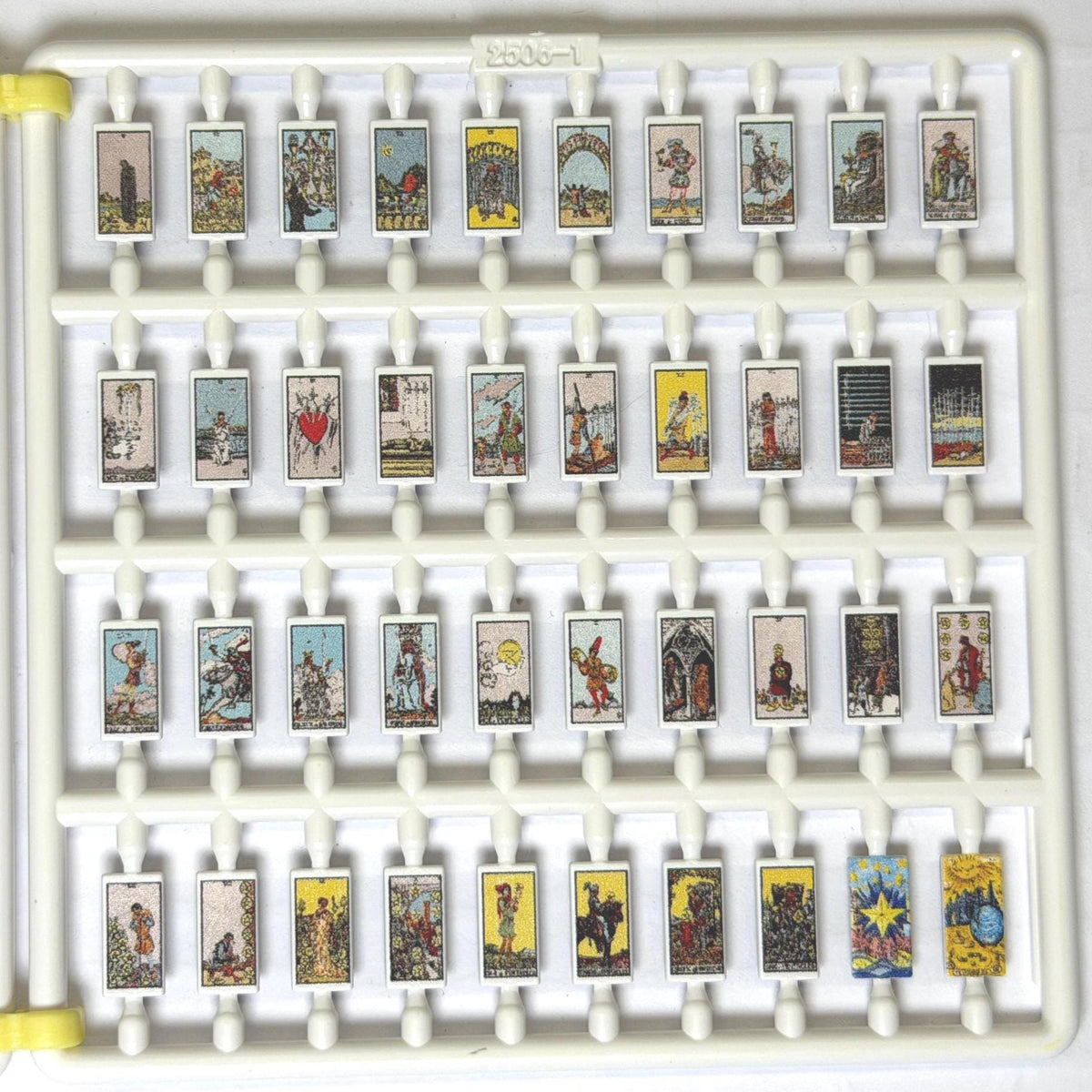 Miniature Tarot Cards 80 Pieces 1:12 Scale Dollhouse Decorative Cards 80 Cards Set 3/8 inch long - B048