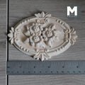 1:12 Scale Miniature Multi-Layer Leaf Ceiling Rose, Floral Ceiling Medallion, Unfinished, Ready to Paint, 5-3/8 inch long