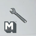 1:12 Scale Miniature Crescent Wrench Dollhouse Tool Shed Decor 1-1/8 inch long (metal) (non-working) - F080