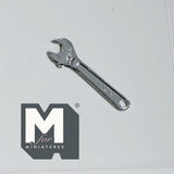 1:12 Scale Miniature Crescent Wrench Dollhouse Tool Shed Decor 1-1/8 inch long (metal) (non-working) - F080