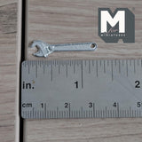 1:12 Scale Miniature Crescent Wrench Dollhouse Tool Shed Decor 1-1/8 inch long (metal) (non-working) - F080