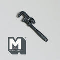 1:12 Scale Miniature Pipe Wrench Dollhouse Tool Shed Decor Plumber’s Wrench Spanner 1-1/8 inch long (metal) (non-working) - F080