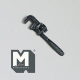 1:12 Scale Miniature Pipe Wrench Dollhouse Tool Shed Decor Plumber’s Wrench Spanner 1-1/8 inch long (metal) (non-working) - F080