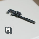 1:12 Scale Miniature Pipe Wrench Dollhouse Tool Shed Decor Plumber’s Wrench Spanner 1-1/8 inch long (metal) (non-working) - F080