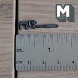 1:12 Scale Miniature Pipe Wrench Dollhouse Tool Shed Decor Plumber’s Wrench Spanner 1-1/8 inch long (metal) (non-working) - F080