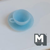 1:6 Scale Miniature Teacup and Saucer Dollhouse Kitchen Coffee Cup Set (style d) (plastic) - A023