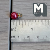 Miniature Christmas Baubles 1:12 Scale Dollhouse Ornaments Jingle Bells 5/16 inch dia. 12 Piece Pack (red green champagne) - G091