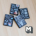 Miniature Coffee Shop Chalkboard Signs 1:12 Scale Cafe Menu Boards Diorama Signage Boards 1-3/16 inch tall - B016
