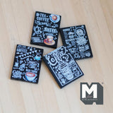 Miniature Coffee Shop Chalkboard Signs 1:12 Scale Cafe Menu Boards Diorama Signage Boards 1-3/16 inch tall - B016