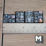Miniature Coffee Shop Chalkboard Signs 1:12 Scale Cafe Menu Boards Diorama Signage Boards 1-3/16 inch tall - B016