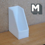 Miniature Magazine Holder 1:12 Scale Office Desk Organizer File Stand 1-5/16 inch tall (white) - C032