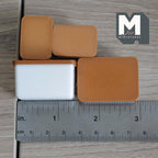 Miniature Storage Boxes Set of 4 , 1:12 Scale File Organizer Box with Lids (white brown) (plastic) - H020