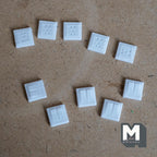 1:12 Scale Miniature Wall Outlets and Switches, Set of 10, 3/8 inch tall, DIY Dollhouse Supply (non-working) (white)