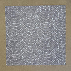 1:12 Scale Embossed Fan Pattern Cobblestone Paving Sheet, 8-1/4 inch square, DIY Dollhouse Supply (not self-adhesive) (gray)