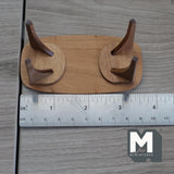 Miniature Wood Bench 1:12 Scale Miniature Entryway Bench Shoe Rack Bench 3-5/8 inch long (slightly stained) - H045