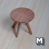 Miniature Coffee Table 1:12 Scale Dollhouse Furniture Round Table 1-15/16 inch tall (slightly stained) - H052