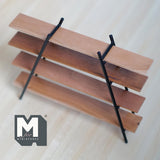 Miniature A-Frame Bookshelf 1:12 Scale Bookcase Display Shelf Dollhouse Furniture 4-9/16 inch tall - H045
