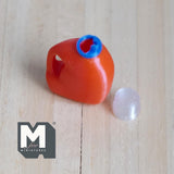 Miniature Detergent Bottle and Lid 1:12 Scale Dollhouse Laundry Room Empty Bottle Decor 1-5/16 inch tall (plastic) - F029