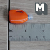 Miniature Detergent Bottle and Lid 1:12 Scale Dollhouse Laundry Room Empty Bottle Decor 1-5/16 inch tall (plastic) - F029
