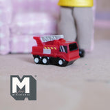 Miniature Fire Truck 1:12 Scale Fire Engine Dollhouse Playroom Decor 11/16 inch tall (resin) - G079