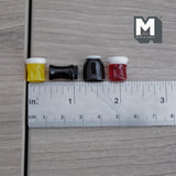 Miniature Fruit Jam Bottles Set of 4 , 1:12 Scale Dollhouse Table Accessories Chocolate Jam Bottle (resin) -