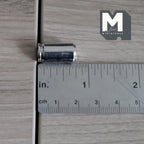 Miniature Tall Beer Cans Set of 6 , 1:12 Scale Dollhouse Beverage 3/4 inch tall (metal) (no labels) -