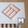 Miniature Drawer Organizer 1:12 Scale Dollhouse Kitchen Drawer Divider Tray Utensil Organizer 1-7/16 inch long  (cream) - D041