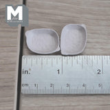 Miniature Irregular Shaped Food Bowls Set of 2, 1:12 Scale Dollhouse Kitchen Decor Tableware 7/8 inch long (warm gray) (metal) - A034
