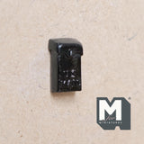 Miniature Black Wall Mailbox 1:12 Scale Dollhouse Fairy Garden Accessories 13/16 inch tall - E046