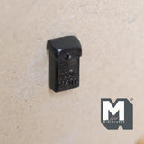 Miniature Black Wall Mailbox 1:12 Scale Dollhouse Fairy Garden Accessories 13/16 inch tall - E046