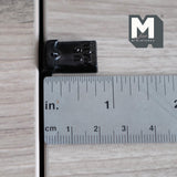 Miniature Black Wall Mailbox 1:12 Scale Dollhouse Fairy Garden Accessories 13/16 inch tall - E046