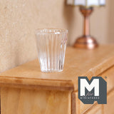 Miniature Glass Flower Pot 1:12 Scale Dollhouse Fairy Garden Glass Vase 7/8 inch tall -